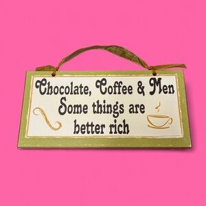 green, tan, & white funny saying home decor wall hanging sign!